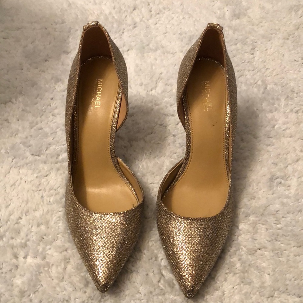 MK Gold Heels